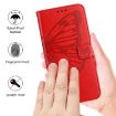 Vivo S30 Red Embossed Butterfly Leather Phone Case - 5