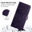 Vivo S30 Dark Purple Embossed Butterfly Leather Phone Case - 4