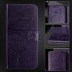 Vivo S30 Dark Purple Embossed Butterfly Leather Phone Case - 6