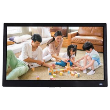 XCLT-1730 17.3" LED HD Screen WIFI Cloud Photo Frame, AU Plug, Black - 1