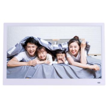 XCLT-1730 17.3" LED HD Screen WIFI Cloud Photo Frame, US Plug, White - 1