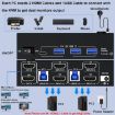 8K 60Hz USB3.0/HDMI Dual Monitor KVM Switch, 2-Port, EU Plug - 8