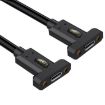 USB4 Type-C Female to Female Panel Extension Cable, 0.6m Length - 1