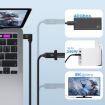 USB4 Type-C Female to Female Panel Extension Cable 1.8m Ear Screw - 5