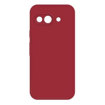 Google Pixel 9a Dark Red Liquid Silicone Phone Case - Imitation Cover - 1