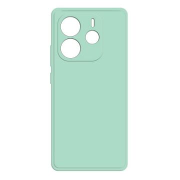 Redmi Note 14 5G Liquid Silicone Phone Case - Light Cyan - 1