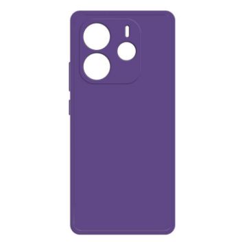 Redmi Note 14 5G Dark Purple Liquid Silicone Phone Case - 1