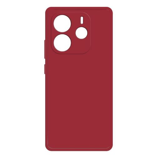 Redmi Note 14 5G Dark Red Liquid Silicone Phone Case - 1
