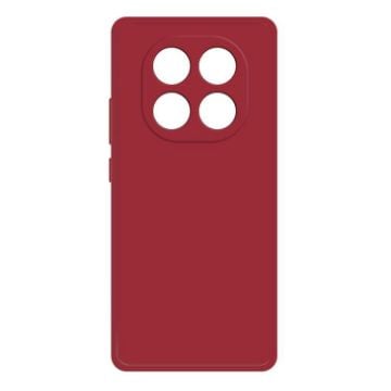 Redmi Note 14 Pro 4G Dark Red Liquid Silicone Phone Case - 1