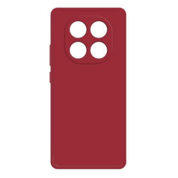 Redmi Note 14 Pro 5G Dark Red Liquid Silicone Phone Case - 1