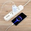 65W QC3.0 USB & USB-C PD Quick Charger, EU Plug, Blue - AR-PD12 - 5