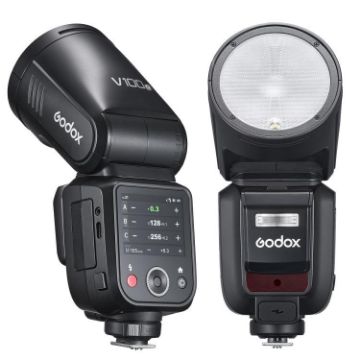 Godox V100 Round Head TTL Flash Speedlite for Olympus - EU Plug - 1