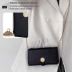 Redmi Note 14S 4G Black Leather Crossbody Phone Case - 5