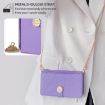Redmi Note 14S 4G Purple Crossbody Leather Phone Case - 5