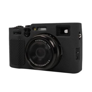 FUJIFILM X100VI Litchi Texture Silicone Protective Case - Black - 1