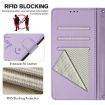 OPPO A5x 5G/4G Global Smile Embossing RFID Leather Case Light Purple - 6
