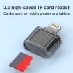 Type-C 3.0 to TF Card Reader - High Speed Mini (Silver) - 8
