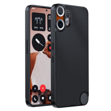 Nothing CMF Phone 2 Pro Ultra-thin Leather Case - Black - 1