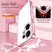 Vivo S30 Pink Transparent Plating Fine Hole Phone Case - 7