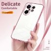 Vivo S30 Pro Mini Pink Transparent Plating Fine Hole Phone Case - 6