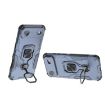 iPhone 17 Air Metal Kickstand TPU Hybrid PC Case - Blue - 4