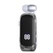K88 Business Lavalier Single Ear Bluetooth Earphones - White Silver - 1