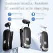 K88 Business Lavalier Single Ear Bluetooth Earphones - White Silver - 2