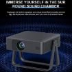 N5-A 1280x720P LCD Smart HD Projector, EU Plug, Black - 7