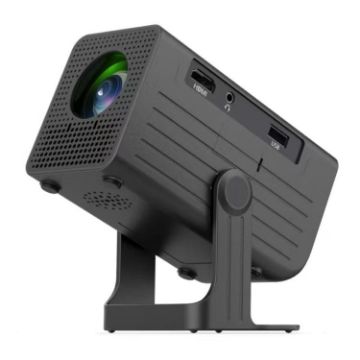 N6 1280x720P 70ANSI Android 11.0 Smart Mini Projector EU Plug Black - 1
