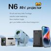N6 1280x720P 70ANSI Android 11.0 Smart Mini Projector EU Plug Blue - 5