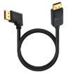DP2.1 Right Elbow 52Gbps 16K 30Hz DisplayPort Extension Cable 50cm - 1