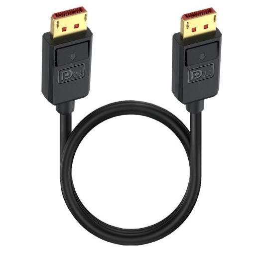 16K DisplayPort Extension Cable 1.2m, DP2.1 52Gbps 30Hz (Black) - 1