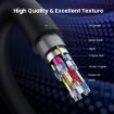 16K DisplayPort Extension Cable 3m - DP2.1 Right Elbow 52Gbps 30Hz (Black) - 4
