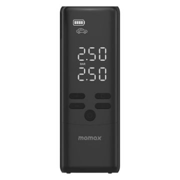 MOMAX CR16D Portable Smart Electric Wireless Air Pump - Black - 1