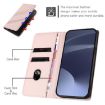 Xiaomi 14 Ultra 5G Pink Retro Leather Wallet Phone Case - Global Version - 4