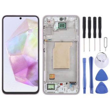 Samsung Galaxy A35 SM-A356B Pink OLED LCD Screen Digitizer Assembly - 1
