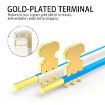 CAT7 Ultra-thin Flat Ethernet Cable 5m - Gold Plated, 10Gbps High Speed - 3