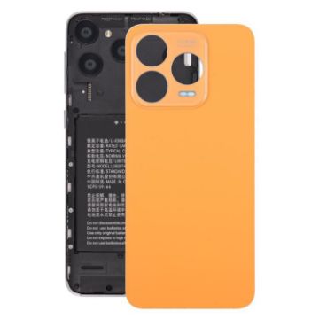 ZTE Blade V70 Orange Leather Battery Back Cover with Adhesive - 1