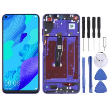 Honor 20/Huawei Nova 5T Purple LCD Screen Digitizer Assembly with Frame - 1