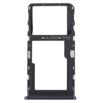 TCL 20 R 5G SIM & Micro SD Card Tray (Black) - Original Replacement - 1