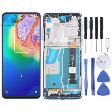 TCL 20 5G OEM LCD Screen Digitizer Assembly with Frame - Blue - 1