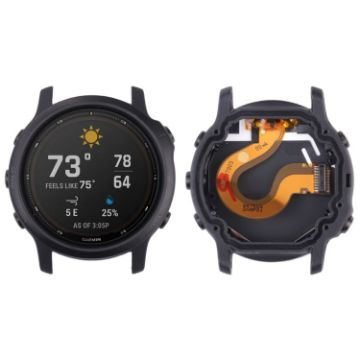 Garmin Fenix 6S Pro LCD Screen Digitizer Assembly with Frame - Black - 1