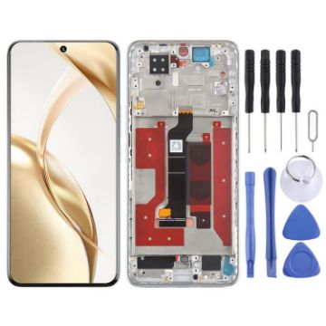 For Honor 200 Green LCD Screen Digitizer Assembly with Frame - 1