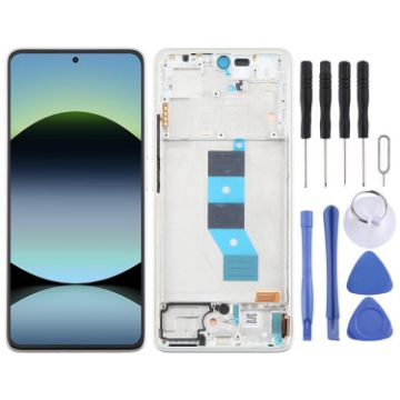 Xiaomi Redmi Note 14 5G AMOLED LCD Screen Assembly with Frame Silver - 1
