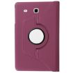 Purple Litchi Texture Leather Case with 360 Rotation for Galaxy Tab E 9.6 - 3