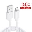 2 in 1 USB to 8 Pin Cable + 30W QC 3.0 Charger Set, US Plug (White) - 6