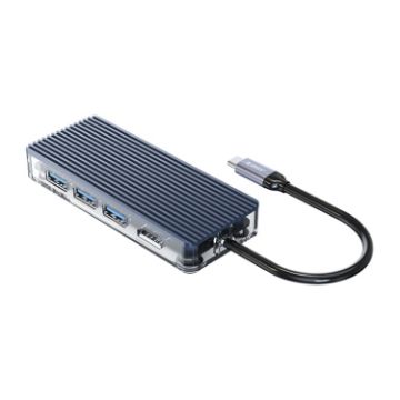 ORICO WB-6RJ 6 in 1 Type-C Transparent HUB - Compact USB-C Adapter - 1