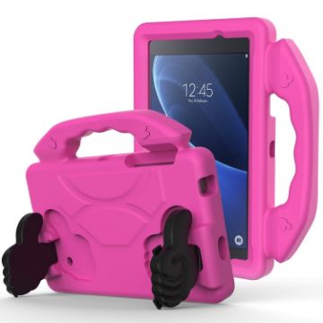 Galaxy Tab A 7.0 T280/T285 Kids Anti-Fall Cover with Thumb Bracket RoseRed - 1
