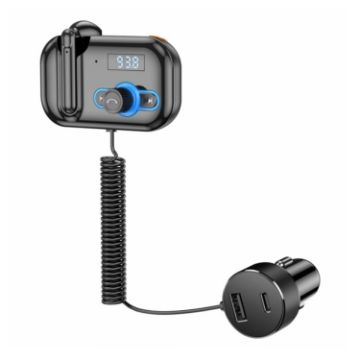 T2 FM Transmitter Hands-free Kit MP3 Player USB PD Quick Charge Receiver - 1