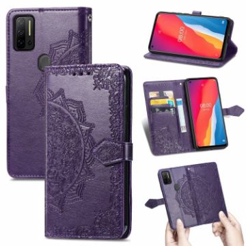 Ulefone Note 11 Plus Purple Mandala Flip Leather Case with Wallet & Lanyard - 1